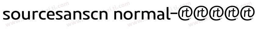sourcesanscn normal字体转换